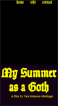 Mobile Screenshot of mysummerasagoth.com